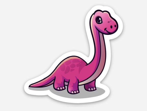 lil pink dino sticker