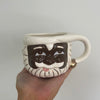 black santa mug