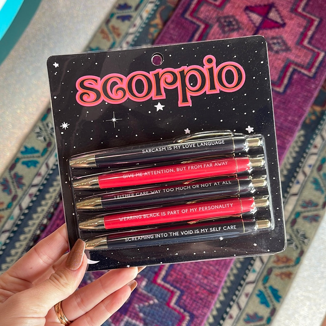 astrology zodiac pen sets