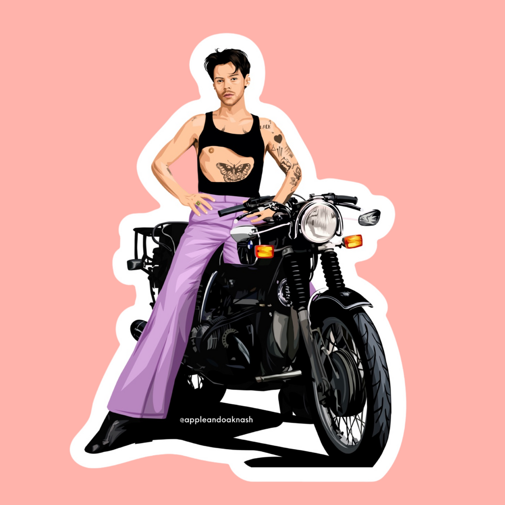 harry moto sticker