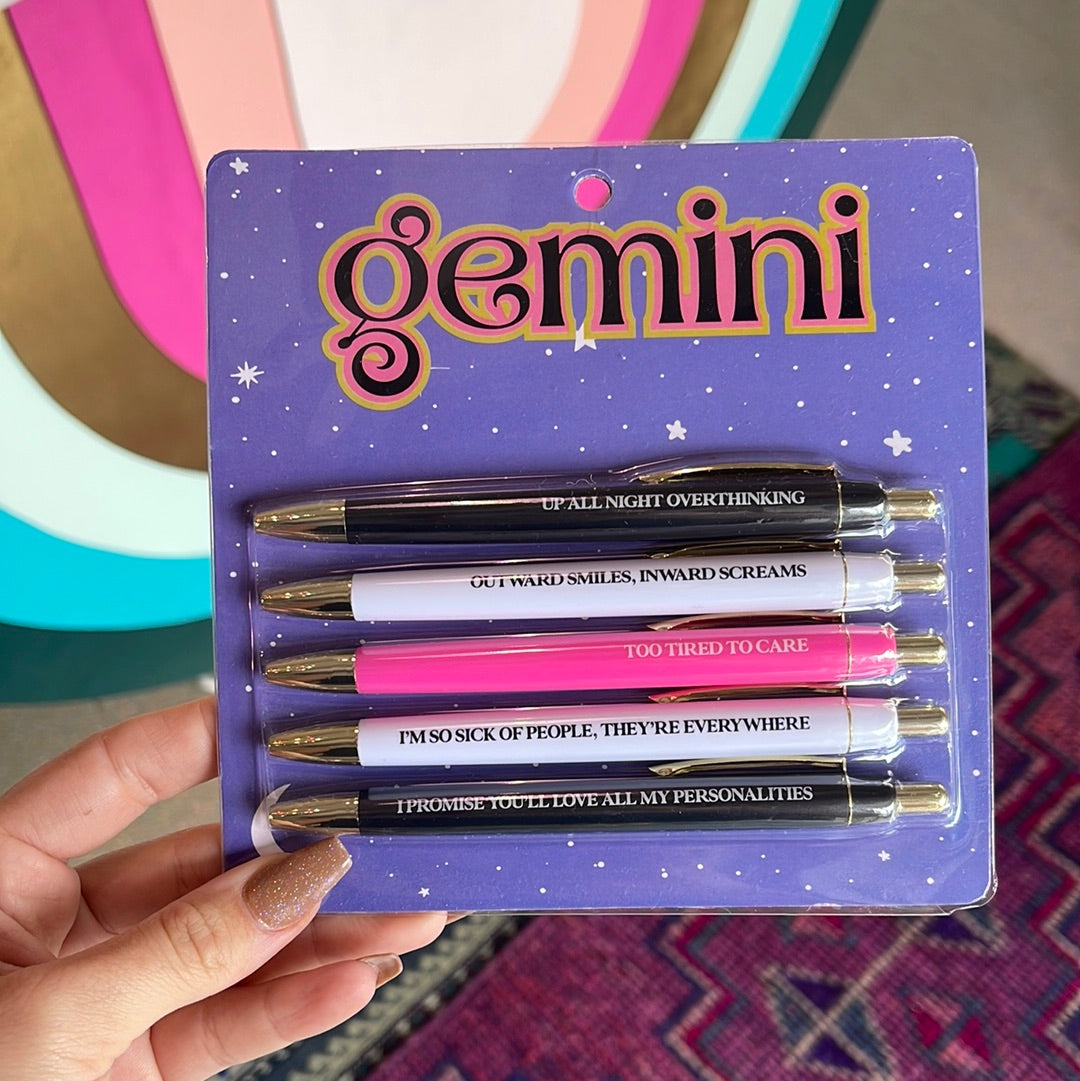 astrology zodiac pen sets