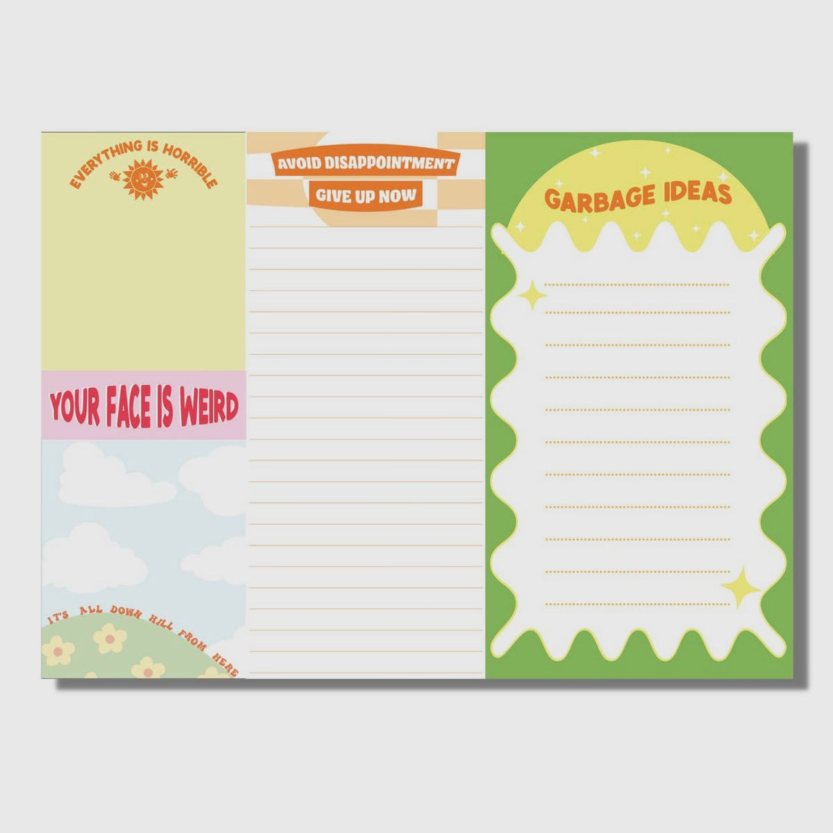 demotivational notepad set