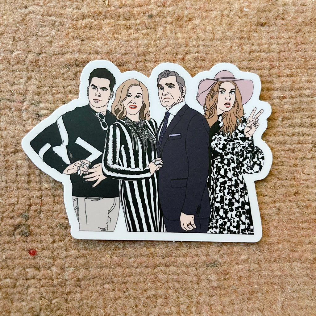 schitt family portrait sticker