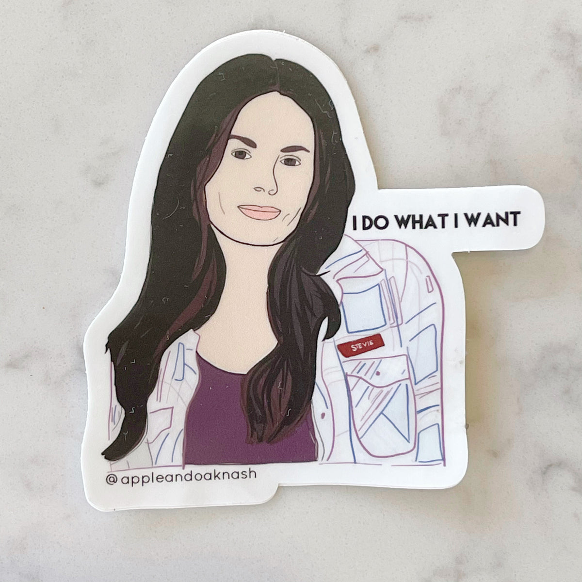 i do what i want stevie sticker - Apple & Oak