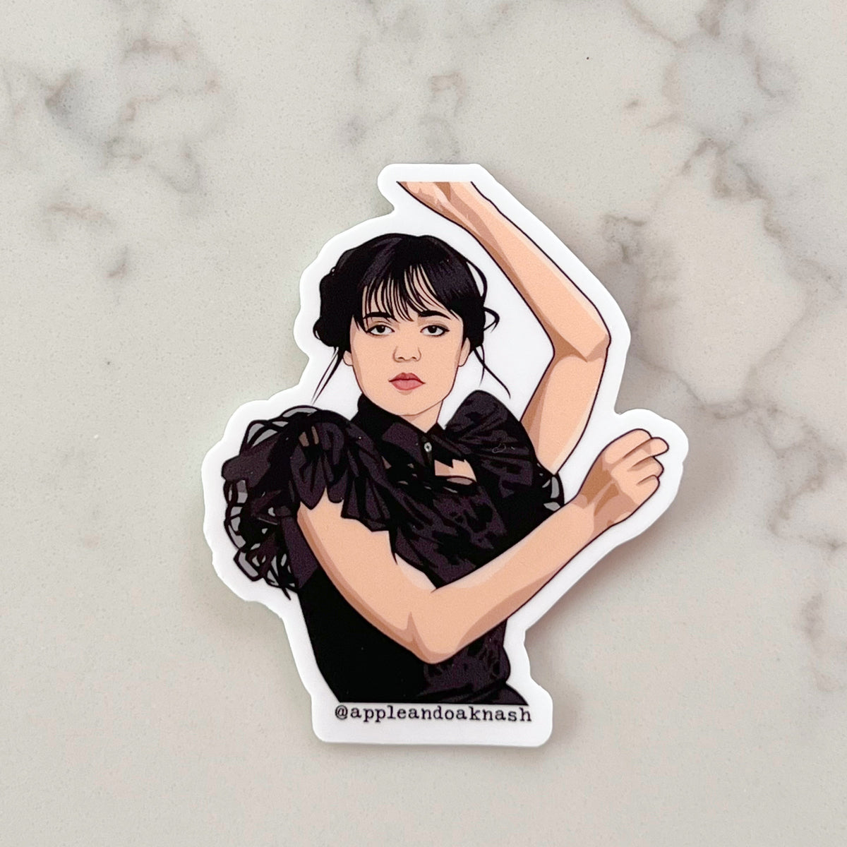 wednesday dance sticker