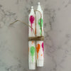 candle sticks balloons {hand painted}