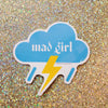 mad girl sticker