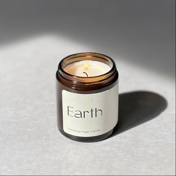 earth elemental magic soy candle