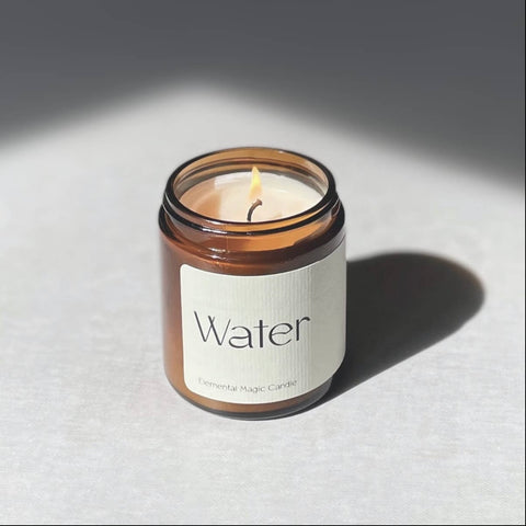 water elemental magic soy candle