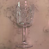 clear paisley {acrylic} wine glass