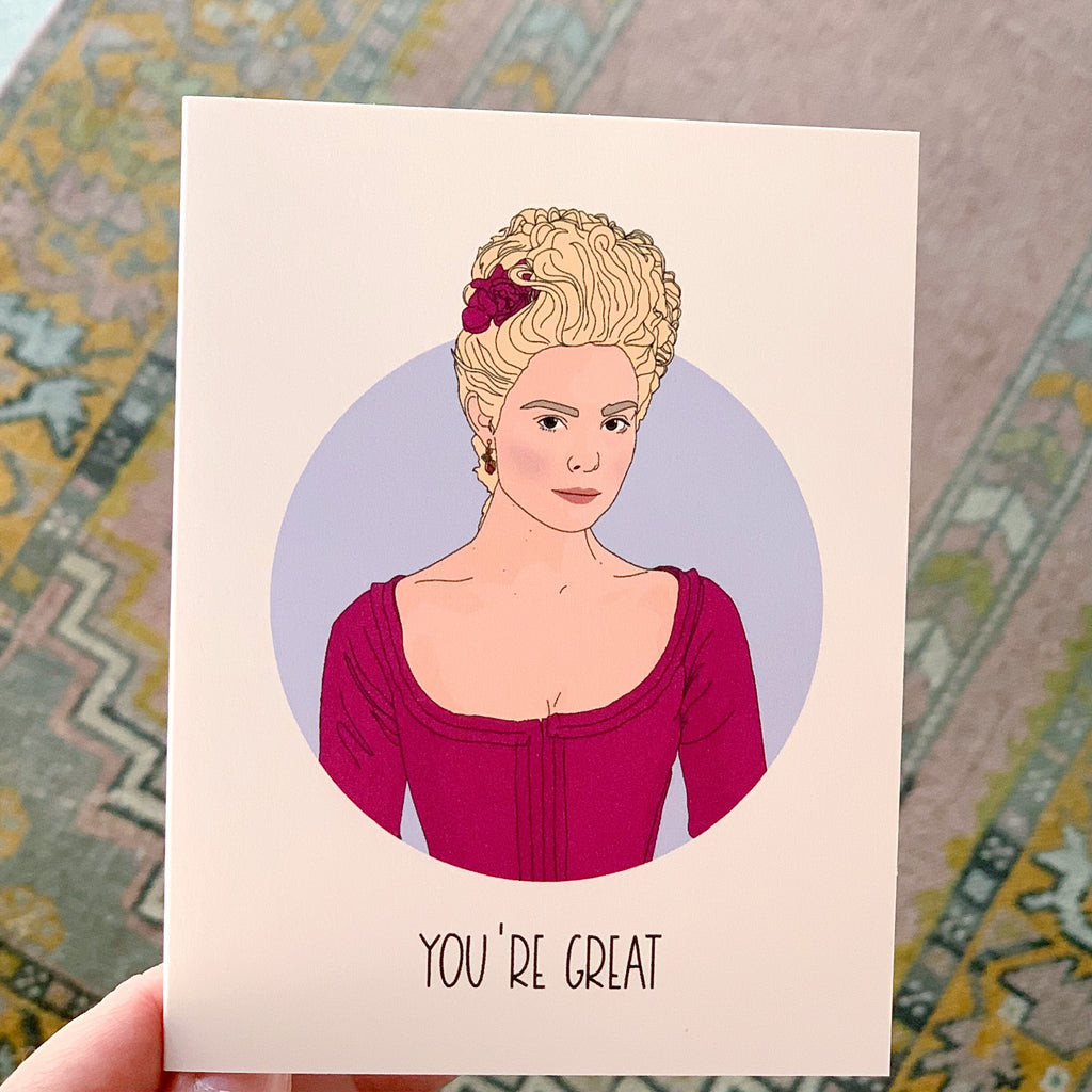 you're great card