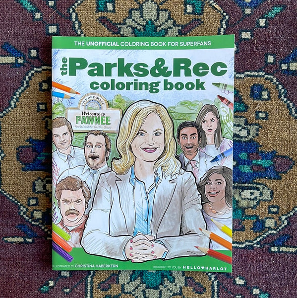 parks & rec coloring book