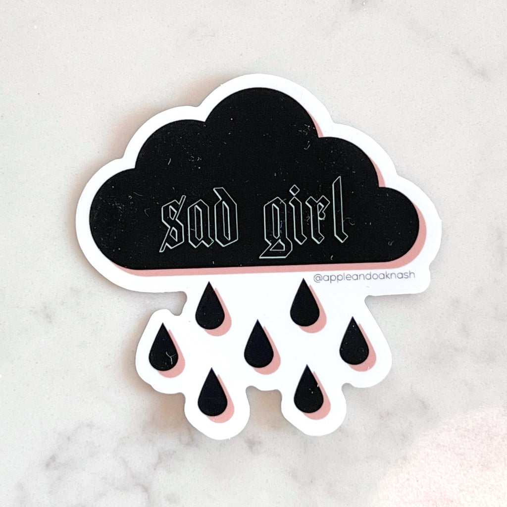 sad girl sticker