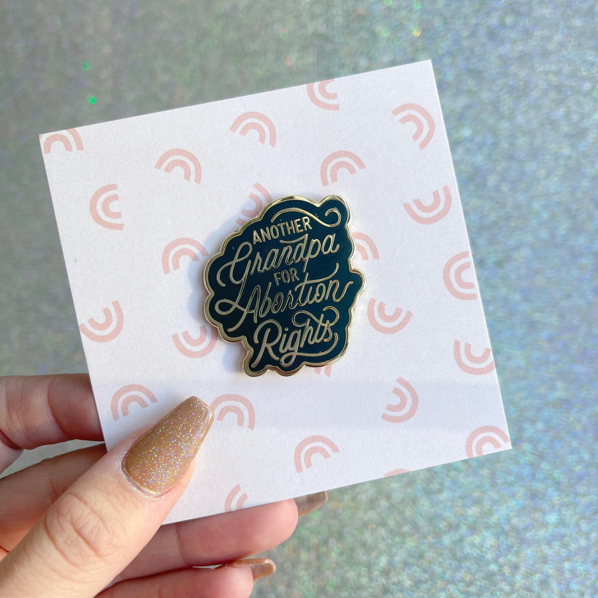 another grandpa for abortion rights pin