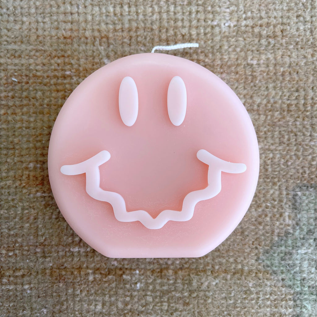 happy face candle