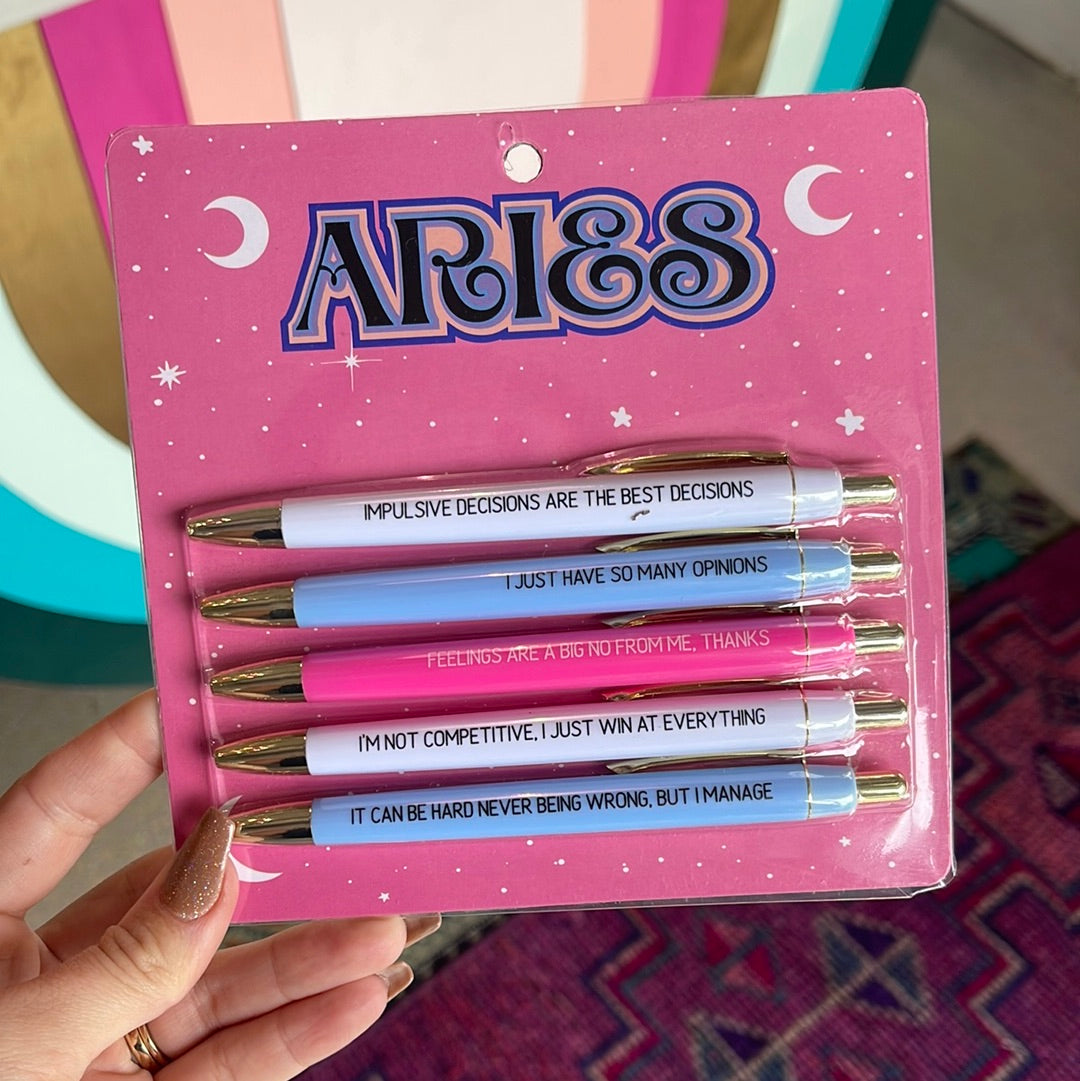 astrology zodiac pen sets