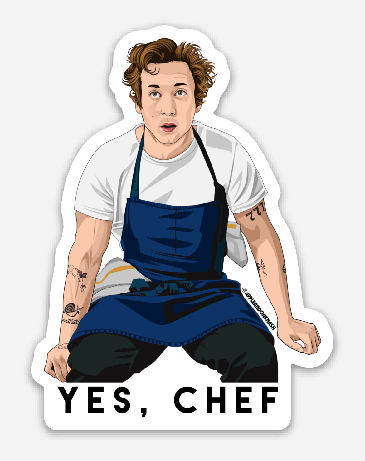 yes, chef {the bear} carmy sticker