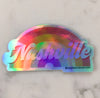 nashville holographic rainbow sticker - Apple & Oak