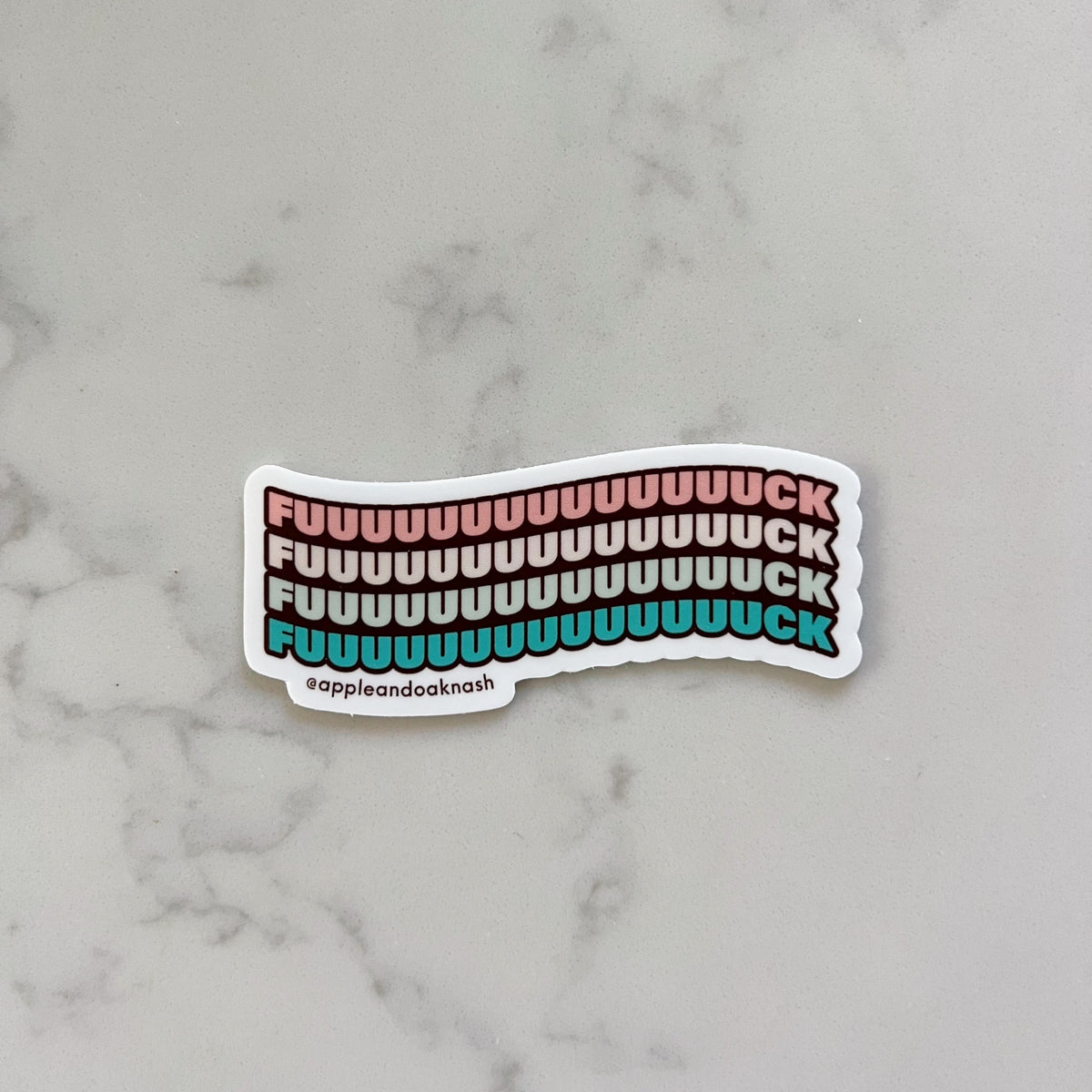 long fuck stack sticker