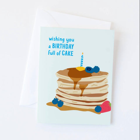 wishing you a birthday full of cake card