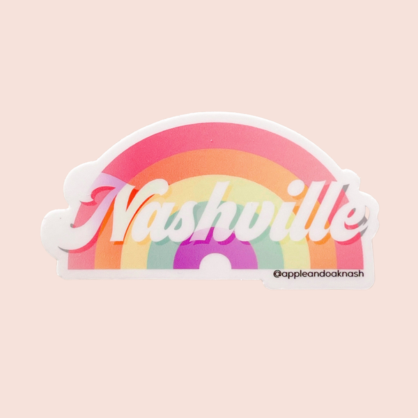 nashville rainbow sticker