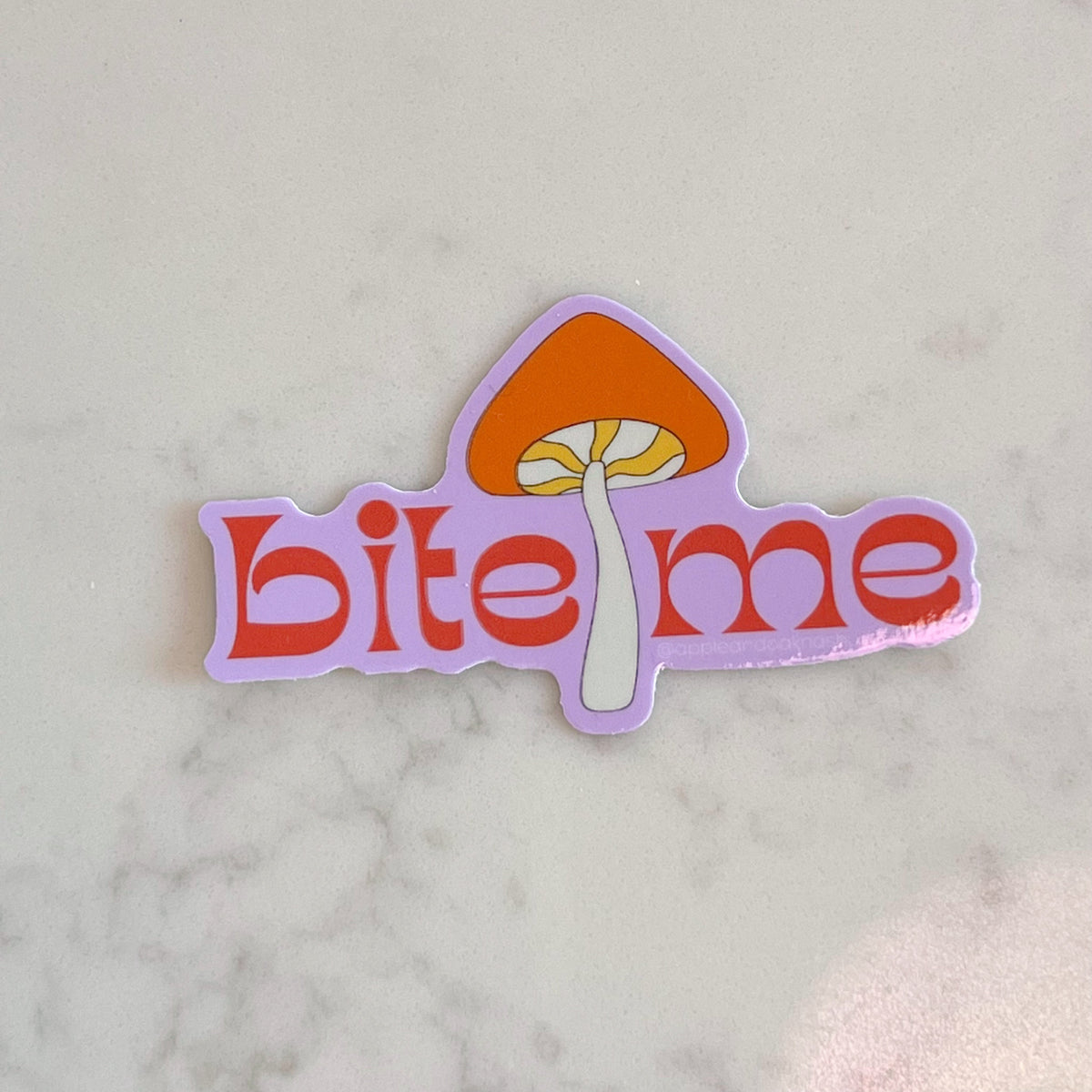 bite me sticker