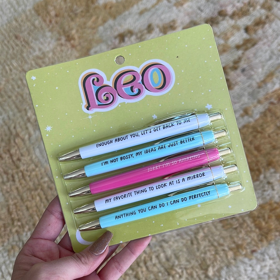 astrology zodiac pen sets