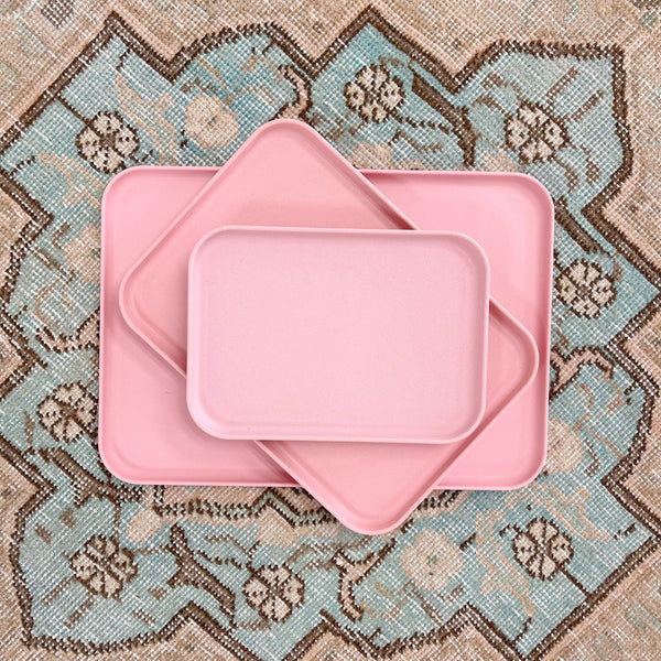 shatterproof pink tray