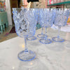 blue paisley {acrylic} wine glass - Apple & Oak