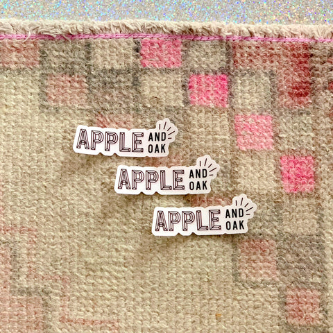 apple & oak sticker