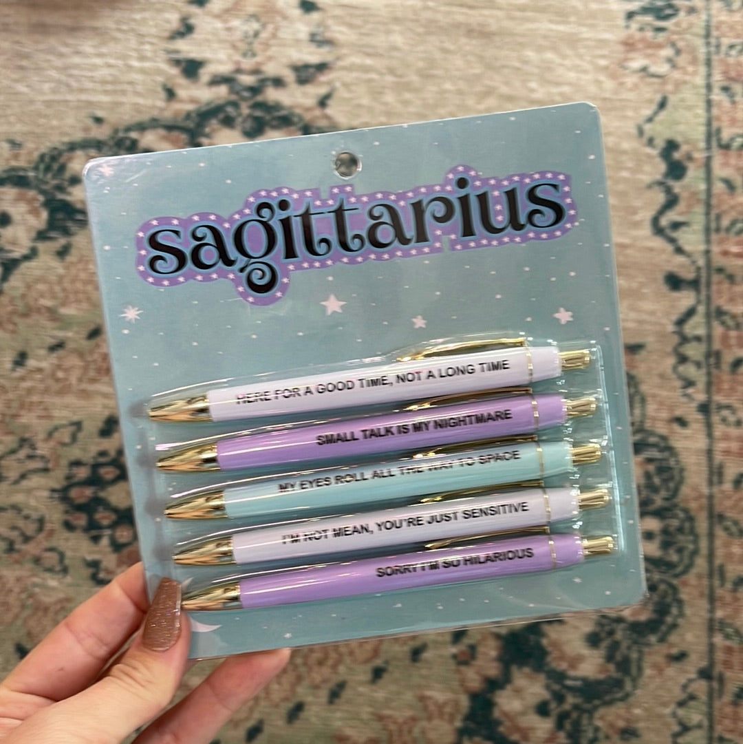 astrology zodiac pen sets