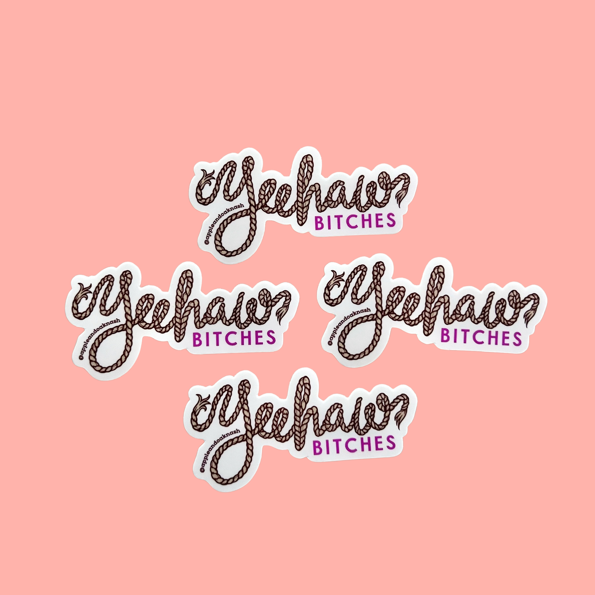 yeehaw bitches sticker