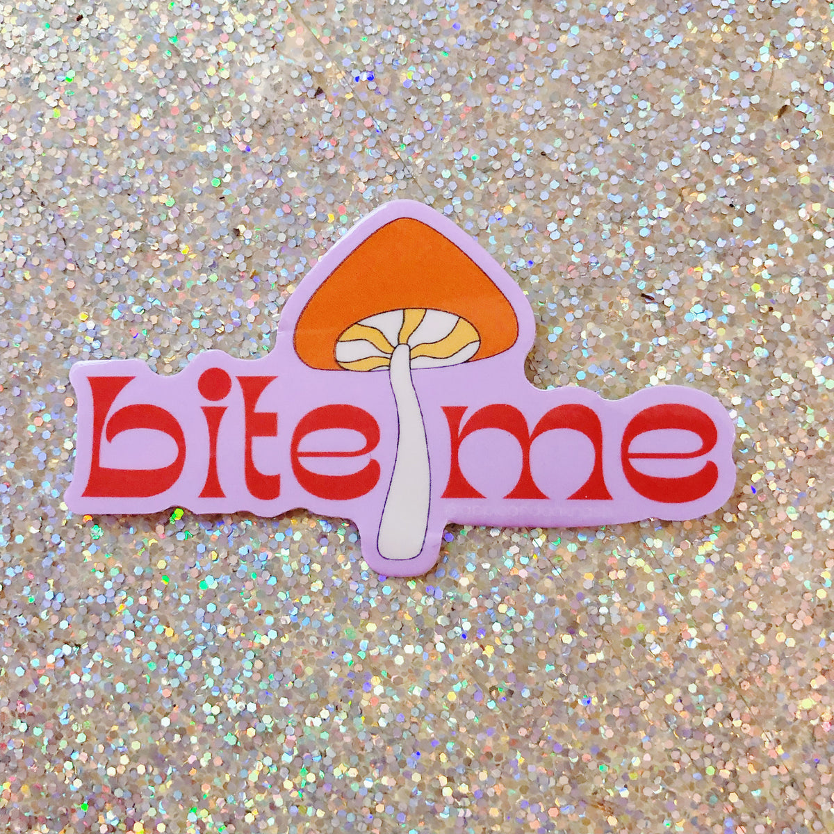 bite me sticker