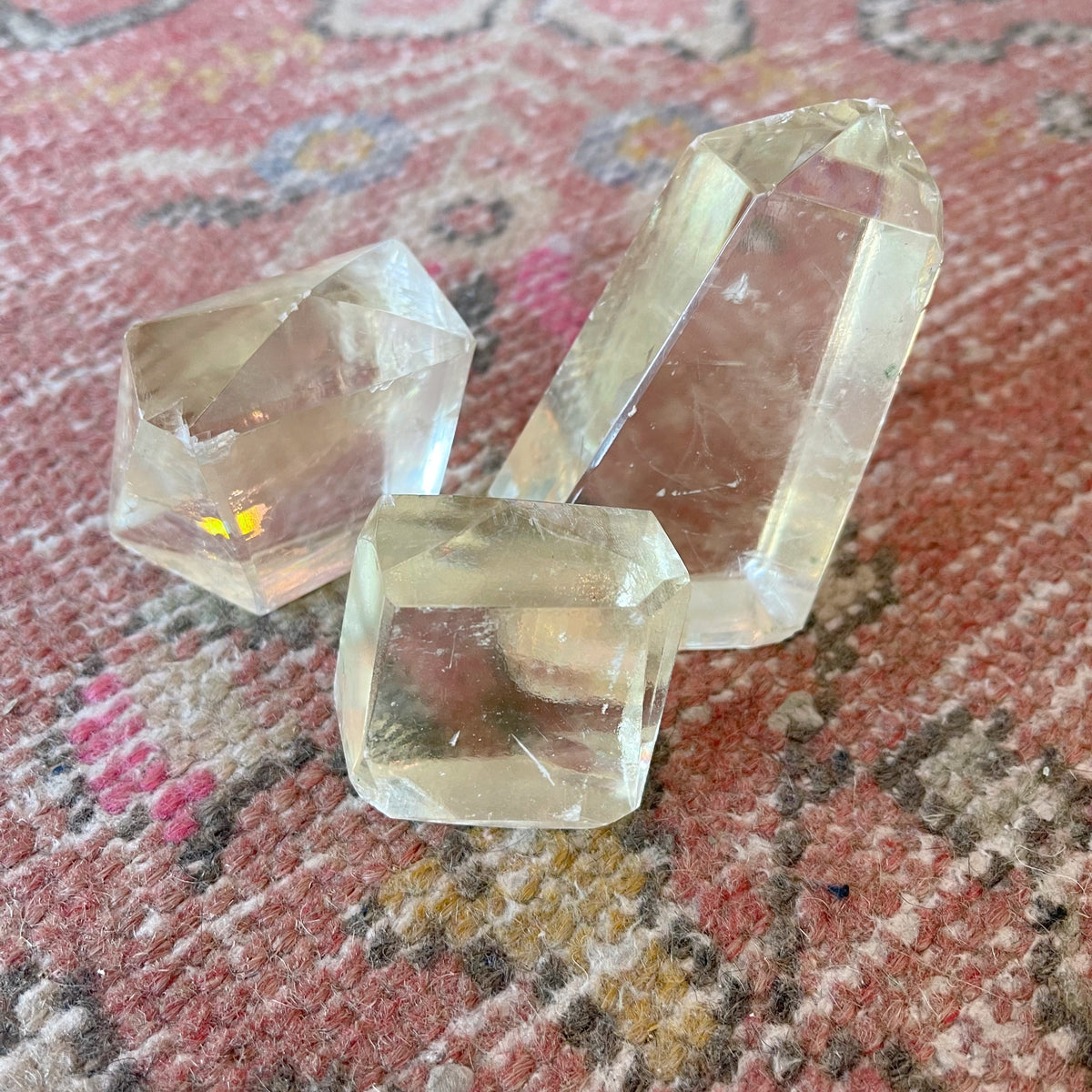 polished calcite point