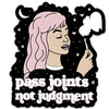 pass joints not judgements sticker - Apple & Oak
