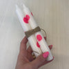 candle sticks polka dot {hand painted}