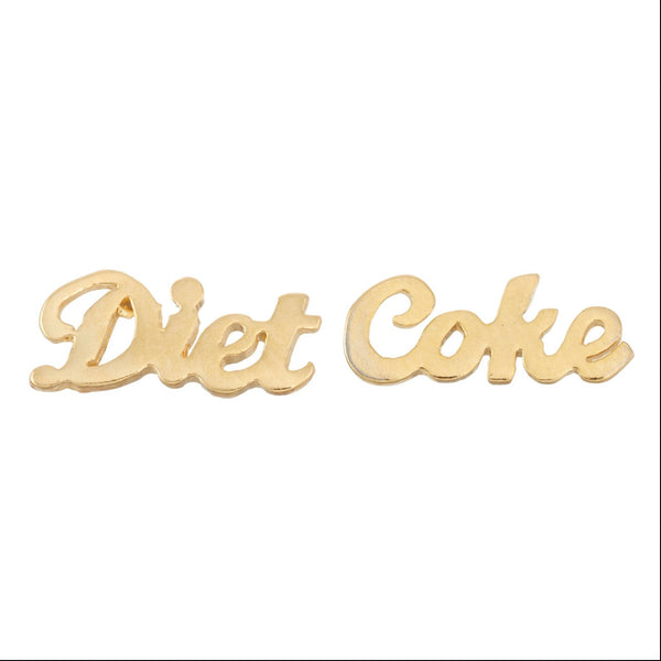 diet coke earrings {gold}