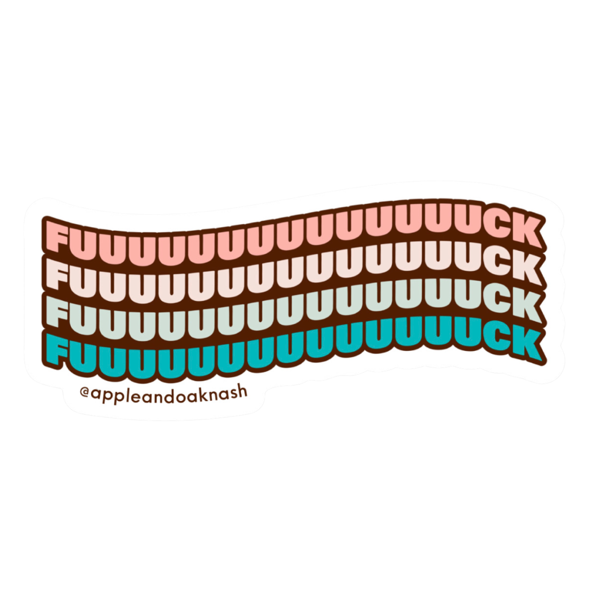 long fuck stack sticker
