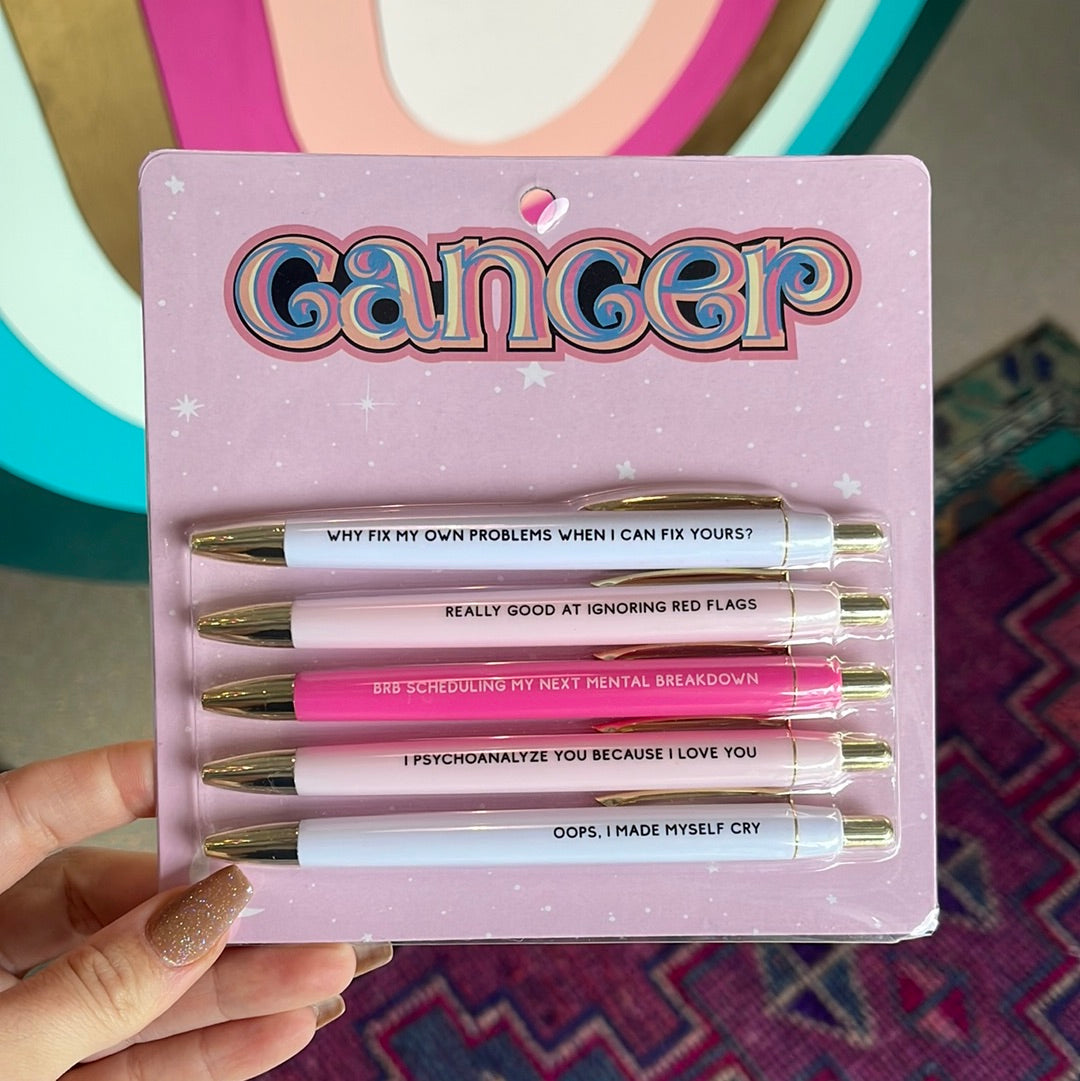 astrology zodiac pen sets