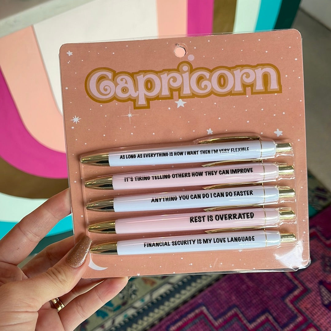 astrology zodiac pen sets