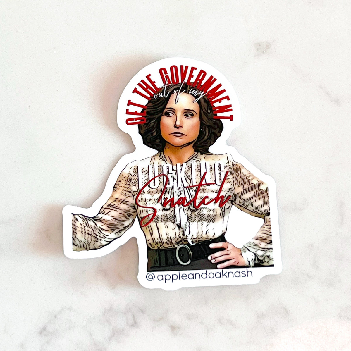 get the government out of my snatch sticker